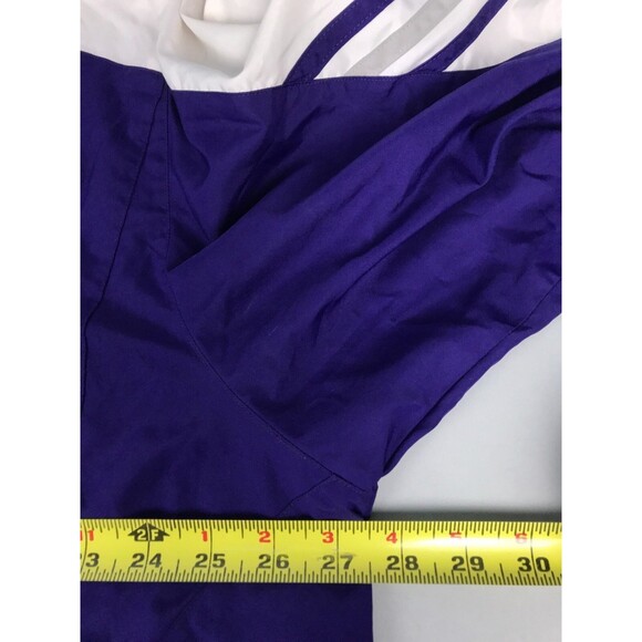 VTG Adidas Purple Activewear Alcorn Logo Sports Jacket Windbreaker Men's LARGE L - Picture 8 of 11